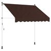 vidaXL Manuell einziehbare Markise Braun 150 cm