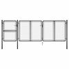 vidaXL Gartentor aus Stahl 400 x 125 cm Anthrazit