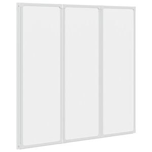 vidaXL Duschwand 117x120 cm 3 Paneele Faltbar