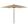 vidaXL Sonnenschirm mit Stahlmast Braun 288x288x225 cm
