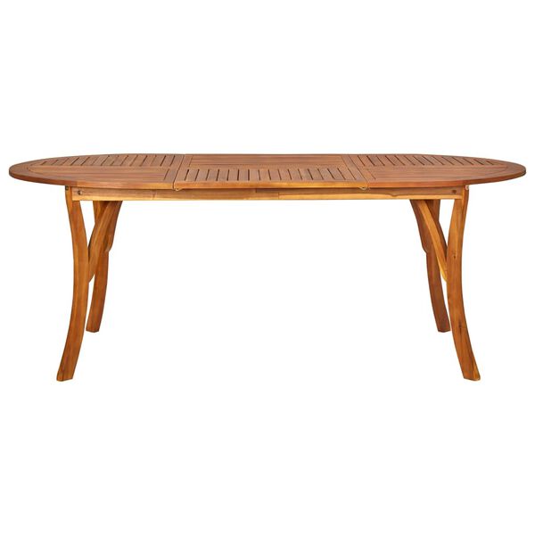 vidaXL 7-tlg. Garten-Essgruppe Dunkelgrau