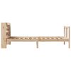vidaXL Bettgestell mit Kopfteil ohne Matratze 75x190 cm