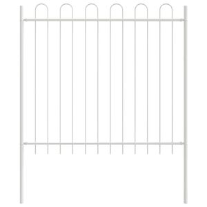 vidaXL Gartenzaun 2 pcs Grau 3,4 x 0,6 m Pulverbeschichteter Stahl