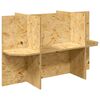 vidaXL Terrarienbasis mit Regal Braun 80 x 40 x 50 cm OSB