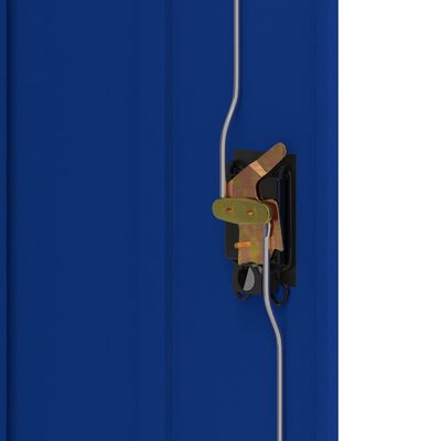 vidaXL Büroschrank Metall 90x40x140 cm Grau und Blau