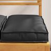 vidaXL Kissen 2 pcs Schwarz 40 x 40 x 8 cm Oxford-Stoff