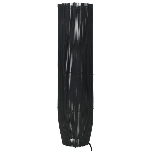 vidaXL Stehleuchte Weide Schwarz 72 cm E27