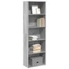 vidaXL Bücherregal Grau Sonoma 60x30x189 cm Holzwerkstoff