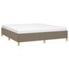vidaXL Boxspringbettgestell Taupe 180x200 cm Stoff
