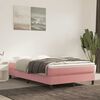 vidaXL Taschenfederkernmatratze Mittel Rosa 120x210x20 cm Samt