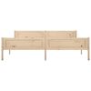 vidaXL Massivholzbett Kiefer 200x200 cm