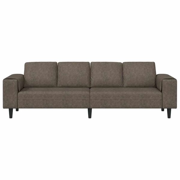 vidaXL Sofa Set Dunkelgrau Faux Wildleder