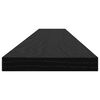 vidaXL Regalbrett 4 pcs Schwarz 100 x 10 x 1,5 cm Holzwerkstoff