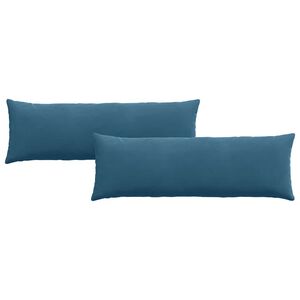 vidaXL Sofakissen 2 St&uuml;ck Blau 120 x 40 cm Cordstoff