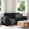 vidaXL 2-Sitzer-Sofa Schwarz 140 cm Stoff