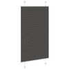 vidaXL Plissee Schwarz 80x100 cm Stoffbreite 79,4 cm Polyester