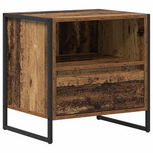 vidaXL Nachttisch Altholz 50 x 39,5 x 50 cm Holzwerkstoff