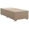 vidaXL Boxspringbett mit Matratze Cappuccino-Braun 90x190cm Kunstleder