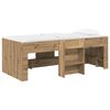 vidaXL Hochbett f&uuml;r Kinder Artisan-Eiche 75 x 190 cm Holzwerkstoff