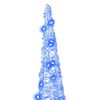 vidaXL Weihnachtsbaum mit 90 LEDs 3 pcs Blau 20 x 20 x 80 cm Acryl