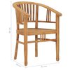 vidaXL 9-tlg. Garten-Essgruppe Massivholz Teak