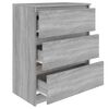 vidaXL Sideboard Grau Sonoma 60x35x76 cm Holzwerkstoff