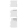 vidaXL Wandregale 3 Stk. Wei&szlig; 58x18x18 cm Holzwerkstoff