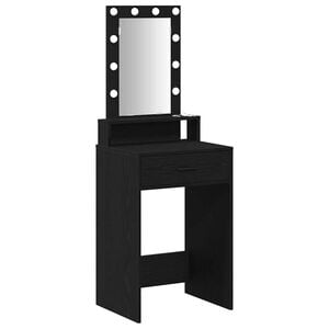 vidaXL Schminktisch Schwarz 50 x 41 x 140 cm Holzwerkstoff