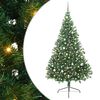 vidaXL K&uuml;nstlicher vorbeleuchteter Weihnachtsbaum Gr&uuml;n 240 cm PVC