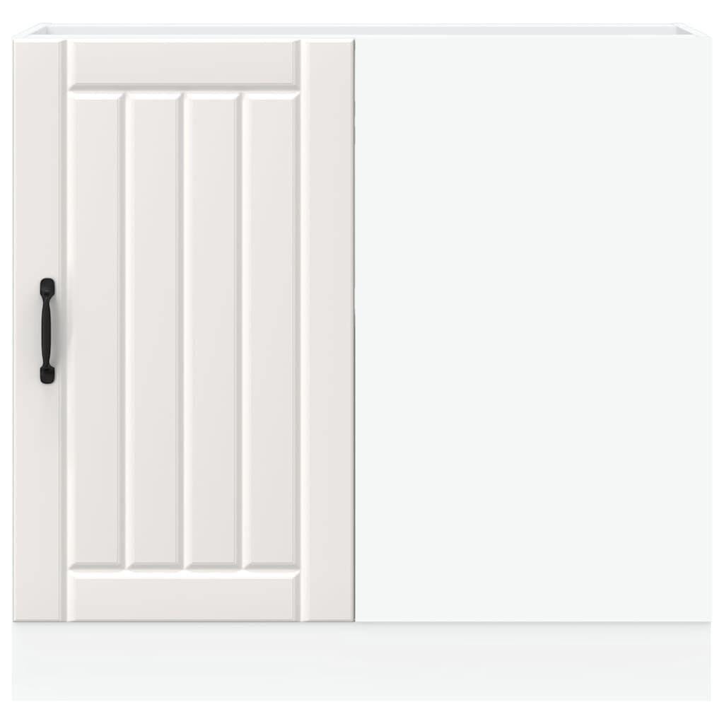 VidaXL Küchen-Unterschrank 'Lucca' In Weiß – 40x46x81,5 Cm, Mit Schublade & Verstellbaren Füßen