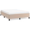 vidaXL Bettgestell Cappuccino-Braun 140x200 cm Kunstleder