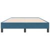 vidaXL Boxspringbett ohne Matratze Dunkelblau 120x220 cm Samt