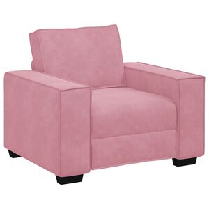 vidaXL Sessel Rosa 100x78x84 cm Samt