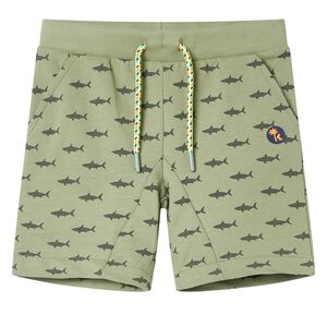 vidaXL Kindershorts mit Kordelzug Helles Khaki 116