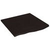 vidaXL Waschtischplatte Dunkelbraun 60x60x2 cm Massivholz Behandelt