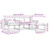 vidaXL Outdoor-Sofagarnitur mit Kissen 4 pcs Natur und Beige