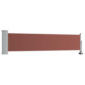vidaXL Ausziehbare Seitenmarkise 60&times;300 cm Braun
