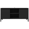 vidaXL TV-Schrank mit Metallbeinen Schwarz 103,5x35x50 cm