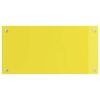 vidaXL K&uuml;chenr&uuml;ckwand Gelb 80 x 40 x 0,6 cm Geh&auml;rtetes Glas