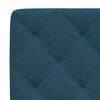 vidaXL Bett mit Matratze Blau 140x200 cm Samt