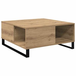 vidaXL Couchtisch Artisan-Eiche 80 x 80 x 36,5 cm Holzwerkstoff