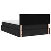 vidaXL Bett mit Stauraum und LED Schwarz 140 x 190 cm Polyester