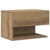 vidaXL Wand-Nachttisch Artisan-Eiche