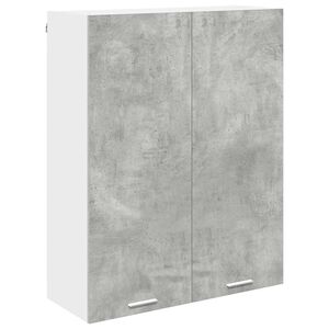 vidaXL H&auml;ngeschrank mit T&uuml;r Beton Grau 80 x 31 x 100 cm Holzwerkstoff