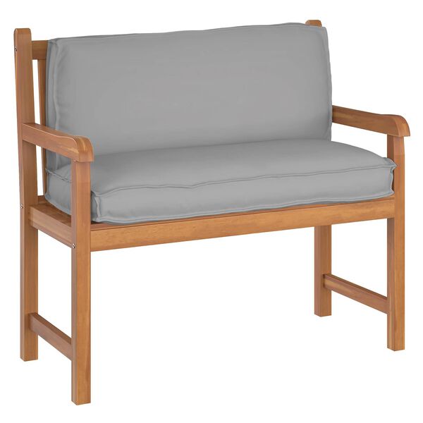 vidaXL Palettenkissen für Rückenlehne mit Kissen Grau 120 x 40 x 12 cm