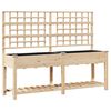 vidaXL Garten-Pflanzgef&auml;&szlig; Beige 203,5 x 54 x 152,5 cm
