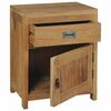vidaXL Nachttisch Massivholz Teak 40x30x50 cm