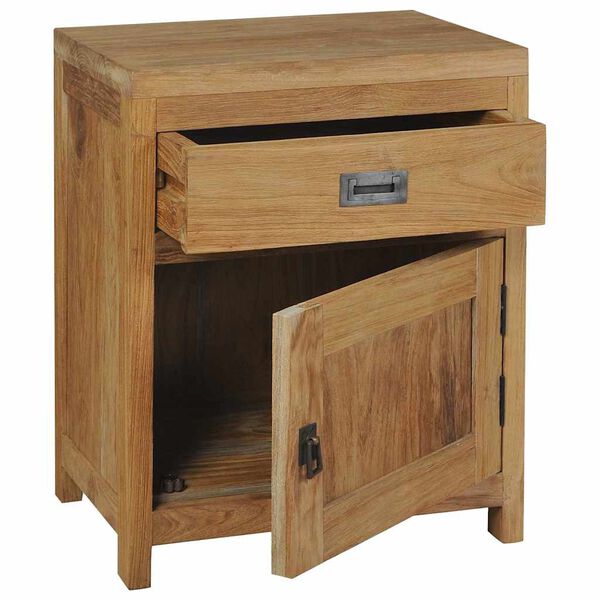 vidaXL Nachttisch Massivholz Teak 40x30x50 cm