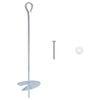 vidaXL Erdanker 10 pcs Silber &Oslash;10 x 40 cm Galvanisiertes Metall