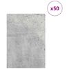 vidaXL Dekoplatten 50 pcs Beton Grau 21 x 30 x 0,27 cm Holzwerkstoff